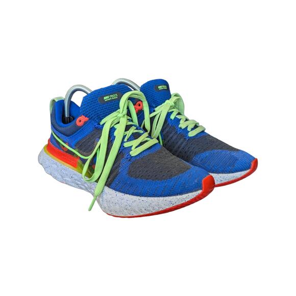 Nike Other - Nike React Infinity Run Flyknit 2 Sneakers Running Shoes KA CZ3602 Blue Orange